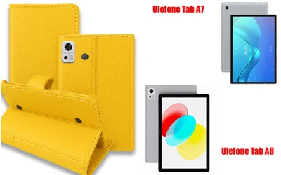 Книга-трансформер Armor для планшета Ulefone Tab A7, Tab A8, цвет Yellow