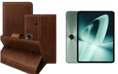 Книга-трансформер Armor для планшета OnePlus Pad, Pad 2, Pad Go, Pad Pro, цвет Kashtanovyy