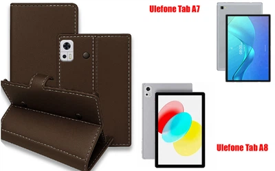 Книга-трансформер Armor для планшета Ulefone Tab A7, Tab A8, цвет TM brown