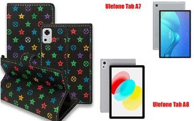 Книга-трансформер Armor для планшета Ulefone Tab A7, Tab A8, цвет L. black