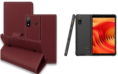 Книга-трансформер Armor для планшета Ulefone Armor Pad Lite, Armor Pad Pro, цвет Bordo