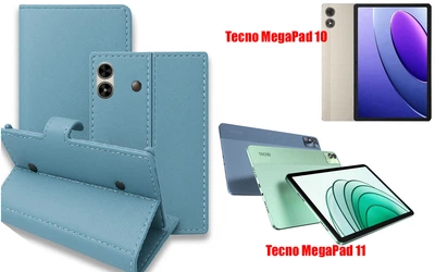 Книга-трансформер Armor для планшета Tecno MegaPad 10, MegaPad 11, цвет Blue