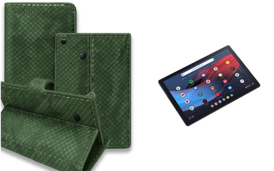 Книга-трансформер Armor для планшета Google Pixel Slate m3, цвет Green crocodile