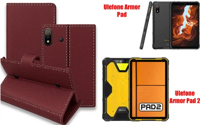 Книга-трансформер Armor для планшета Ulefone Armor Pad, Armor Pad 2, цвет Bordo