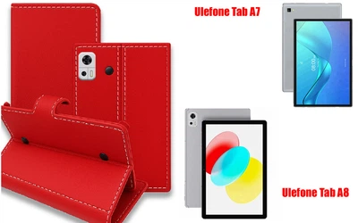 Книга-трансформер Armor для планшета Ulefone Tab A7, Tab A8, цвет Red