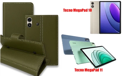 Книга-трансформер Armor для планшета Tecno MegaPad 10, MegaPad 11, цвет Olive
