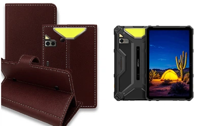 Книга-трансформер Armor для планшета Ulefone Armor Pad 4 Ultra, цвет Wine-Red