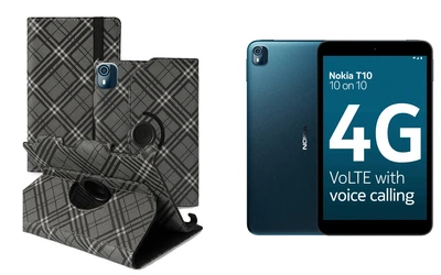 Чехол Spinner360 для планшета Nokia Tab T10, цвет Kletochka