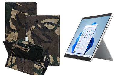 Книга-трансформер Armor для планшета Microsoft Surface Pro 8, Pro 9, цвет Saxara
