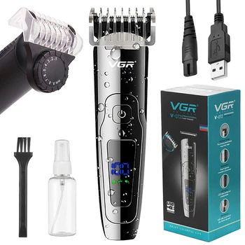 Акумуляторна машинка тример для стрижки волосся USB VGR V-072 Pro