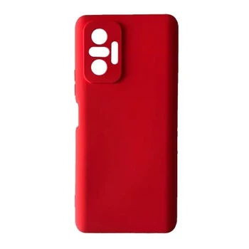 Чохол Silicone Case Camera (no logo) для Xiaomi Redmi Note 10 Pro red