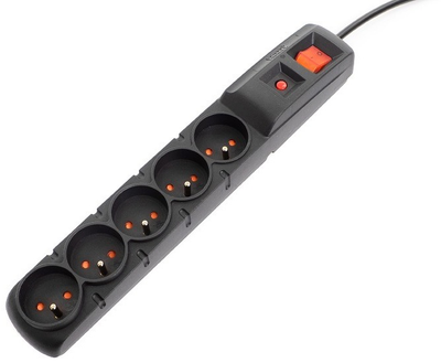 Мережевий фільтр Accura Premium Crown 1.5 м 5 розеток Black (ACC4015)