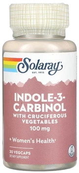 Индол 3 карбинол с крестоцветными овощами Solaray Indole 3 Carbinol 100 мг 30 вег капс