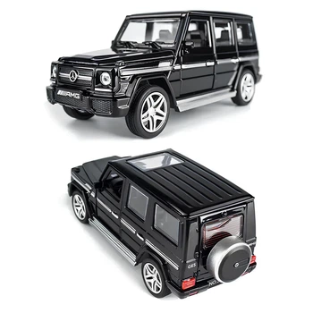 Модель автомобиля Mercedes AMG G65 точная копия 1:32 со светящимися фарами