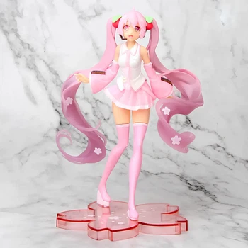 Коллекционная аниме-фигурка Мику Хацунэ Сакура, фигурка Hatsune Miku Sakura 15см