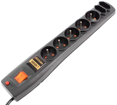 Мережевий фільтр Accura Premium Orion 3 м 7 розеток Black (ACC4013)