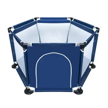 Манеж детский Malatec 126х109х65,5 см темно-синий