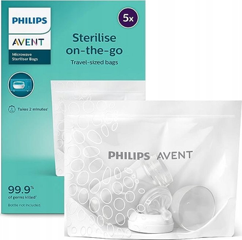 Пакети Philips Avent для стерилізації в мікрохвильовій печі SCF297/05 5 шт (8720689008280)