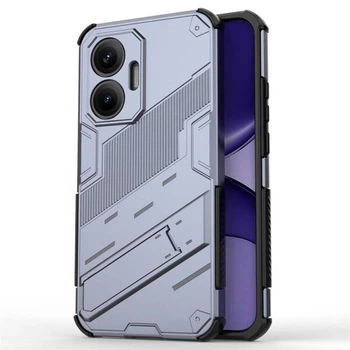 Защитный чехол с подставкой Deexe Bibercas для Xiaomi Poco F7 - Grey