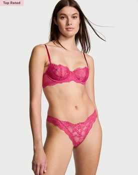 Комплект Victoria’s Secret мереживний Рожевий 36C-M
