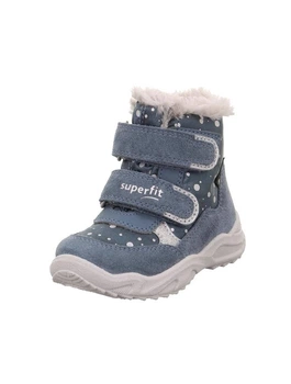 Дитячі зимові черевики Superfit Glacier Gore-Tex 24 р чоботи на дівчинку блакитний/білий