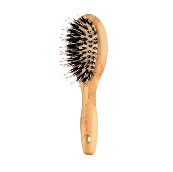 Расческа Olivia Garden массажная бамбуковая, комбинированная Bamboo Touch Detangle Combo "XS"