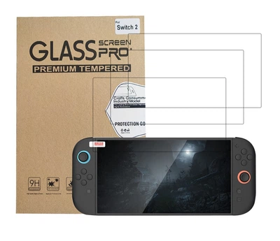 Защитное стекло Glass Pro S2-001 закаленное для Nintendo Switch 2 9H, 0,3 мм, 2.5D