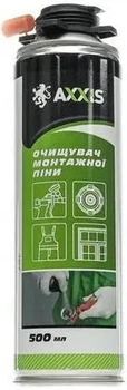 Очиститель монтажной пены 500ml (клапан 360С) AXXIS
