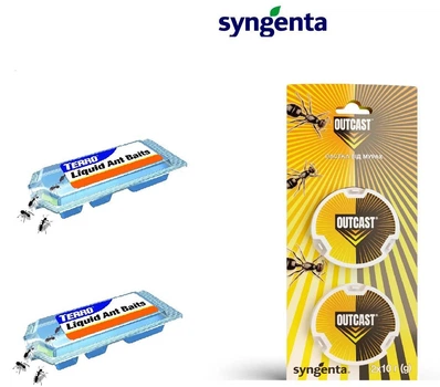 Пастка від мурах Syngenta Outcast 2х10 г та 2 пастки Terro T300B Liquid Ant Killer