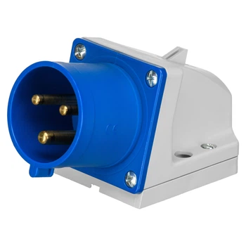 Настенная вилка 32А, 220V 2Р+E, IP44, IDE (2124)
