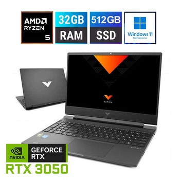 15.6" Ігровий ноутбук HP Victus 15-fb2724nw - Ryzen 5 8645HS/ 32GB / 512GB SSD / 144Hz FullHD / RTX 3050 6GB