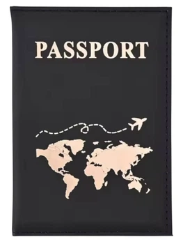 Обложка для паспорта книжку органайзер на загранпаспорт Защитный чехол для паспорта 14х10см Black