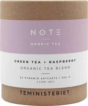 Зелений чай Teministeriet Note Raspberry Organic 20 шт (7340023004139)