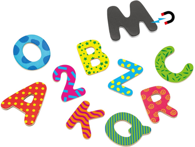 Magnetyczne literki i cyferki Viga 77 elementów (59429vg) (6934510594299)