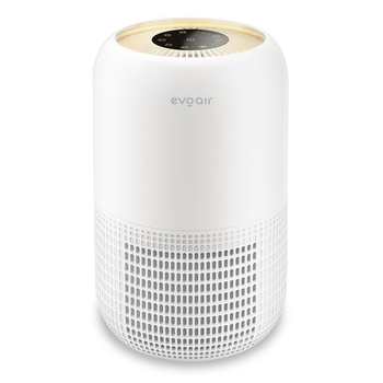 Очищувач повітря Evoair Yuvo White, 20 м², 170 м³/год, True HEPA, фільтр 3 в 1, попередній фільтр, активоване вугілля, Ультра - фіолетова медична лампа, 4 швидкості, таймер, нічний режим