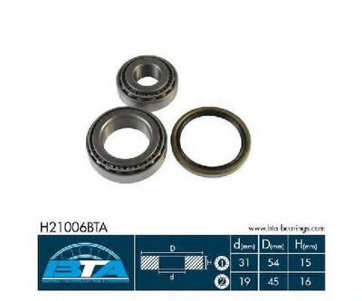 Комплект подшипника колеса BTA (H21006BTA)