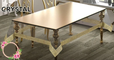 Cиліконова скатертина Crystal 120х150см - золота