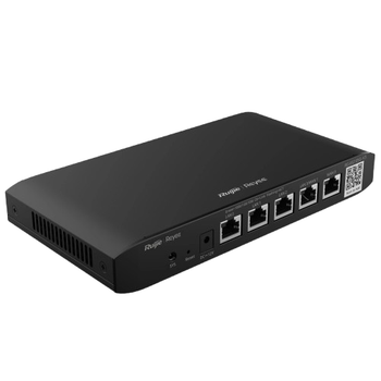 Маршрутизатор гігабітний Ruijie Reyee RG-EG105G-V3, 4xRJ45 LAN 1 Гбіт/с, 2xRJ45 WAN, 1000 Мбіт/с, Black