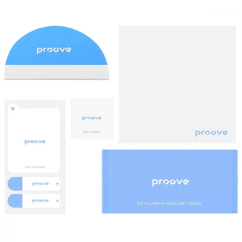 Набір для поклейки плівки Proove Toolkit, в комплекті серветка, мікрофібра, пилозбірники, лопатка