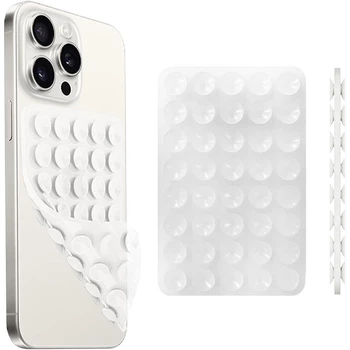 Держатель-присоска для телефона Double Side Silicone 100*64мм Transparent