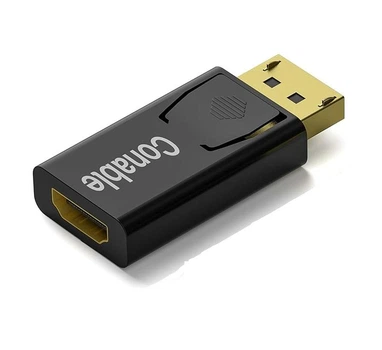 Адаптер Conable DisplayPort to HDMI, 4K@30Hz, 1440p@60Hz, 1080p@120Hz, black