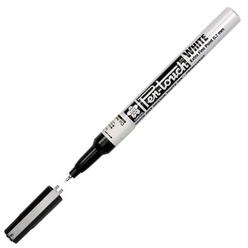 Маркер Pen-Touch Білий тонкий (EXTRA FINE) 0.7 мм Sakura (42100)