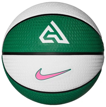 Мяч баскетбольный Nike PLAYGROUND 8P 2.0 G ANTETOKOUNMPO DEFLATED белый, зеленый, розовый Унисекс 7