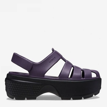 Жіночі сандалії Crocs Stomp Fisherman Sandal DkI 209938-5AS 41-42 (M8/W10) 26 см Фіолетові (196265731558)