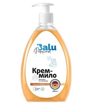 Рідке крем-мило Balu Персик-Манго флакон з дозатором 600 мл