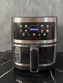 Фритюрница без масла Henschll HS‑012, 8 л, качественный аэрогриль, аэрогриль с большой чашей, книга рецептов