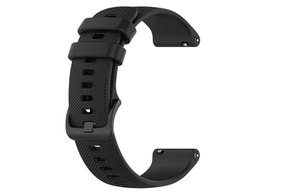 Силиконовый ремешок BROS DESIGN 2 мм black для умных smart и наручных часов, с быстросъёмными ушками