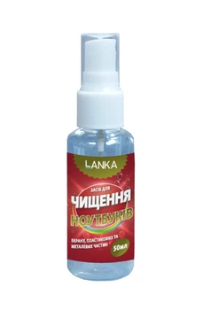 Чистящее средство, пластиковые и металлические части ноутбуков LANKA, 50 мл