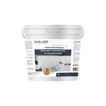 Клей для стеклохолста и теплоизоляции Sublime Glue Fiberglass, 5 л