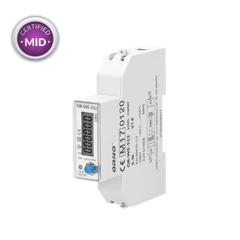 Счетчик электроэнергии 1F 100A OR-WE-524 на DIN-рейке TH-35